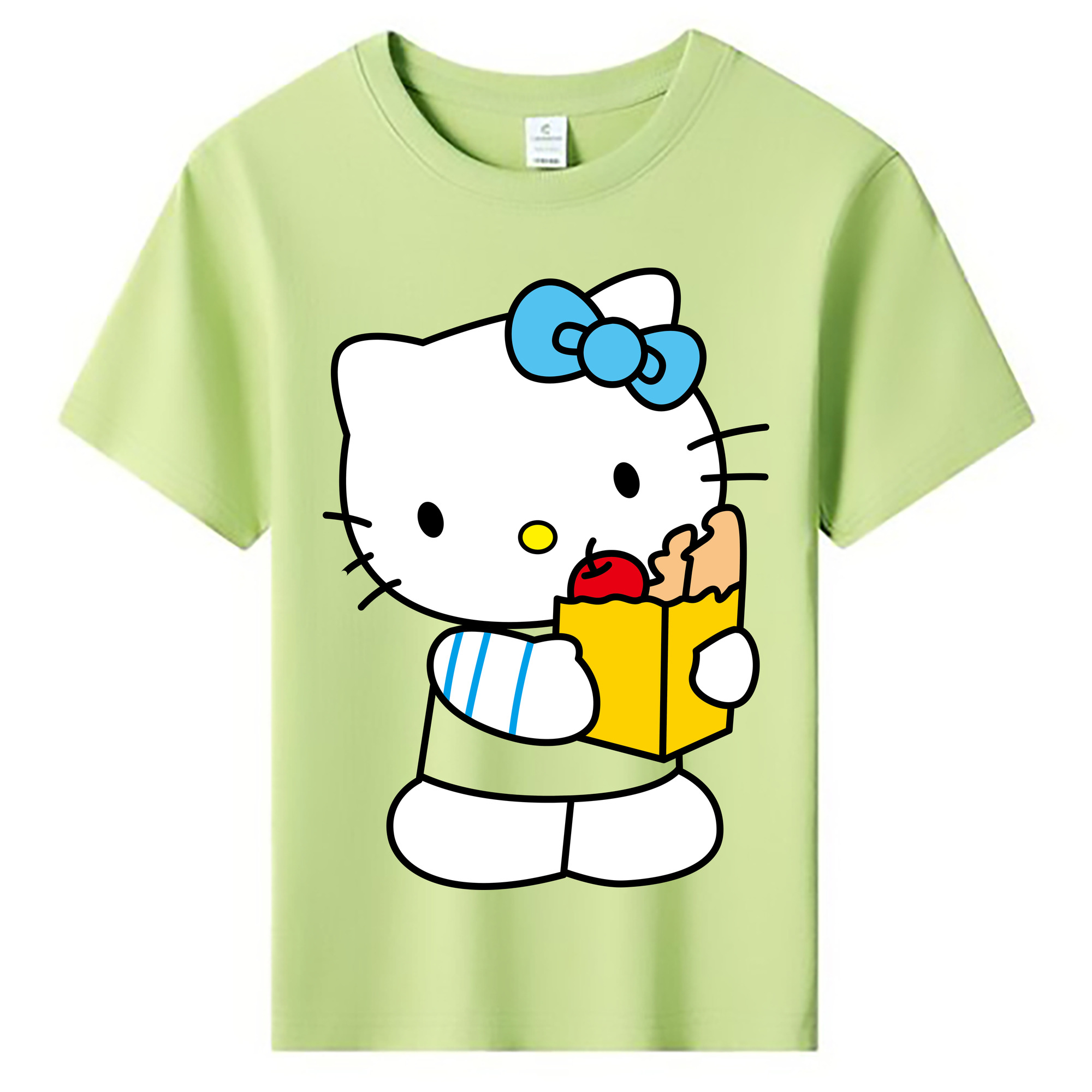 （画像用） Hello Kitty ハローキティ 綿100％キッズTシャツ（フロントプリント）